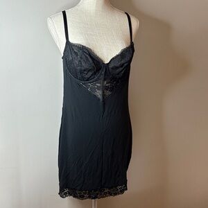 Victoria's Secret Black Lace Slip